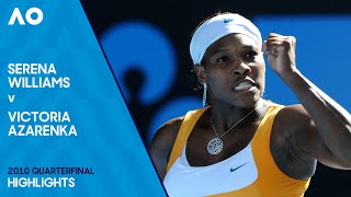 Serena Williams v Victoria Azarenka Full Match  Australian Open 2010 Quarterfinal [upl. by Aihseyk465]