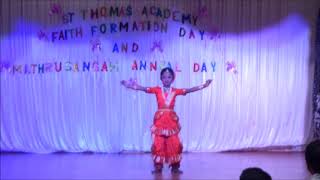 Eshwarane Thedi Njan Dance  St Thomas Academy 2017  St Joseph Church Airoli [upl. by Bary]