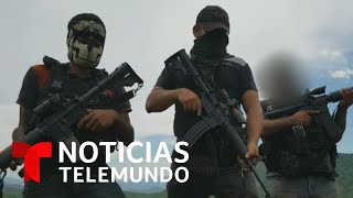 Grupos de autodefensas enfrentan al narcotráfico en Michoacán  Noticias Telemundo [upl. by Joete660]