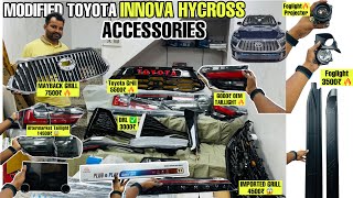 Toyota Hycross Modification ✅ Innova Hycross Modification ✅ Hycross Base to Top Accessories 🔥 [upl. by Nannek]