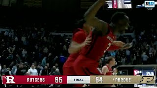 Rutgers UPSETS No1 Purdue In WILD ENDING [upl. by Llennhoj624]