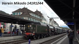 141R1244 auf Herbstfahrt ins Berner Oberland [upl. by Billat]