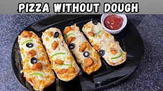 Pizza without Kneading Dough in 10 Minutes  Kids Lunvh Box Idea Humainthekitchen [upl. by Huggins]