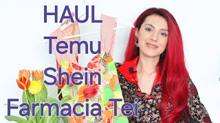 HAUL Temu SHEIN Try On Haul Farmacia tei [upl. by Nylra]