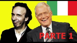 SUB itA  Benigni da Letterman  1986  PARTE 1 [upl. by Jandy529]