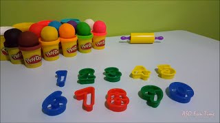 Learn Numbers With Playdoh  One Two Three Four Five Six Seven Eight Nine Zero [upl. by Annaoi]