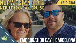 Norwegian Epic Mediterranean Cruise  August 2023  Embarkation Day  Cruise Vlog [upl. by Cordell370]