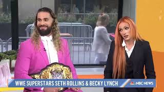 WWE Becky Lynch amp Seth Rollins on TODAY Show 1080p [upl. by Iohk562]