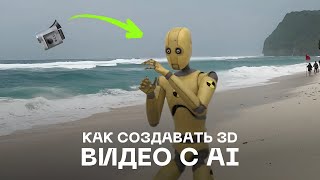 Создаем 3D видео с помощью AI Туториал по нейросети от Wonderdinamics [upl. by Cornelius]