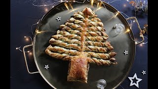 Feuilleté au pesto  recette rapide et facile pour Noël [upl. by Anuaf]