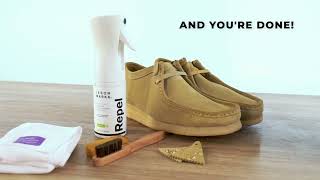 How To Clean Clarks Wallabees  Jason Markk Cleaning Guide  Stuarts London [upl. by Ylil609]