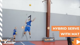 HYBRID SERVE WITH MAT FLOATER ONTO TOPSPIN SERVE [upl. by Kleinstein]