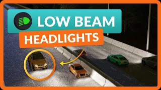 How to Use Low Beam Headlights  Car Lights Explained [upl. by Ailat]