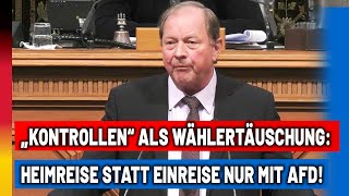 quotGrenzkontrollenquot als Wählertäuschung Heimreise statt Einreise nur mit der AfD [upl. by Ninon]