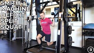 Smith Machine Deficit Split Squat [upl. by Jary]