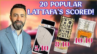 20 Of The Most Popular Lattafa Fragrances Scored  Which Ones Get a Score Of 10 [upl. by Nicolea627]