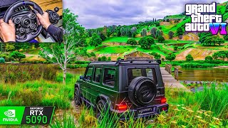 RTX 5090  Gameplay  Greenry amp Realistic Mercedes AMG G63 In GTA 6 4k Graphics [upl. by Iney]