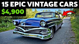 Rare Exclusive Finds 15 Vintage Cars For Sale Under 10000 [upl. by Enelyak]