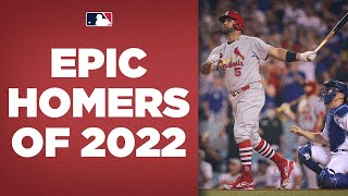 Most EPIC home runs of 2022 From Pujols 700th to crazy walkoff homers to goahead blasts [upl. by Ayotahs]