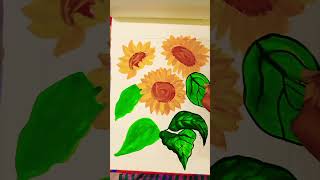 sunflower blue yellow sky tree drawing painting loveart oh wow yellowsnow wowclassic [upl. by Becca806]