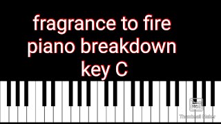 fragrance to fire dunsi oyekan  piano chord tutorial Key C [upl. by Otaner]