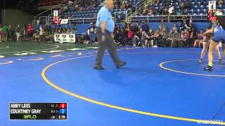 148 Quarterfinal  Courtney Gray Indiana  Ohio vs Abby Lees Washington 1 [upl. by Enilraep627]