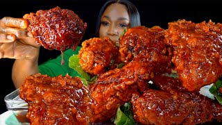 10 2x SPICY CHICKEN MUKBANG  SPICY CAJUN MUKBANG  FRIED CHICKEN MUKBANG  Mukbang  Asmr [upl. by Gilbertson]