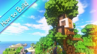 OSHACRA Part46 How to build compact modern tree houseおしゃクラ！ 超コンパクトモダンツリーハウスの作り方 （Minecraft） [upl. by Hijoung899]