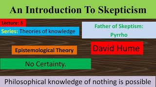 An Introduction to Skepticism  Method of Doubt  Local and Global Skepticism Philosophy Simplified [upl. by Hola]