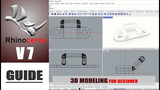 Rhino 7 3D Modeling Guide Basic Tutorial For Beginner [upl. by Blackman596]