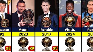 All Ballon dOr Winners 19562024 [upl. by Ayt400]