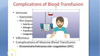 Surgery 188 Complications of Blood Transfusion Massive Dangers side effects Definition TRALI [upl. by Myrwyn]