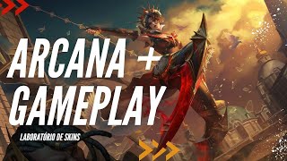 LEAGUE OF LEGENDS É CULTURA ARCANA SKINS [upl. by Ardnovahs]