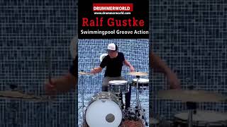 Ralf Gustke GROOVIN SHORT Swimming Pool  ralfgustke drumgroove drummerworld [upl. by Tecla]