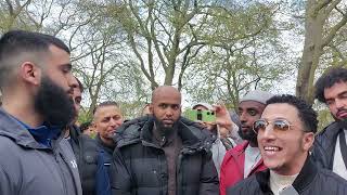 Shia Came Back To Challenge Shamsi Gets melted Shamsi And Shia Speakers Corner Sam Dawah [upl. by Namyac550]