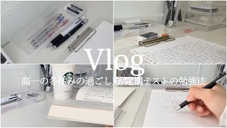 【Vlog】高校生の冬休みの過ごし方定期テストの勉強法 [upl. by Sadella]