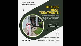 Bed Bug Heat Treatments In Greenville SC bedbugservice bedbuginfestation bedbugscontrol [upl. by Ariec]