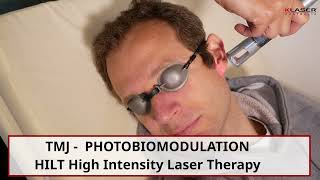 KLASER therapy for TMJ  Temporomandibular joint disease HILT [upl. by Relyc]