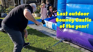 Last outdoor Fun Bouncy CastleBounce House of the year [upl. by Askwith]