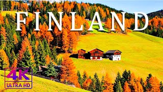 Finland 4K Ultra HD • Stunning Footage Finland Scenic Relaxation Film with Calming Music [upl. by Sidnak]