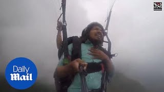 Paraglider posts viral video after he gets vertigo while gliding [upl. by Eisenberg142]