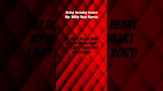 Achy breaky heart By Billy Ray Cyrus [upl. by Aroz]