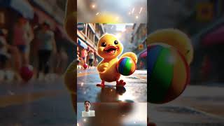 Anak bebek beli bola happyduck birds cartoon duck bebek shortvideo shorts short ai [upl. by Melborn726]