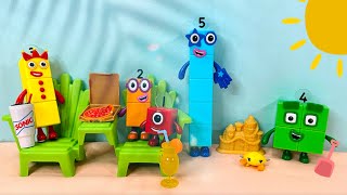 Numberblocks Go To The Beach 🏖️ Lots of Fun [upl. by Bandur]