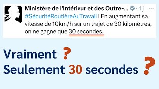 TWEET DU MINISTÈRE  10kmh  Gain de 30 sec Ah bon [upl. by Amlez]