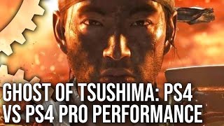 Ghost of Tsushima PS4 vs PS4 Pro Comparison  Performance Testing [upl. by Erin]