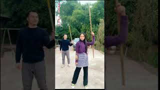 Kungfu china master 158Hướng dẫn múa gậy 霞光腊月kungfu wing chun [upl. by Rene412]