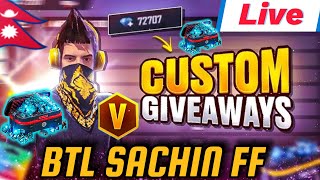 🔴FREEFIRE  NEPAL  BANGLADESH LIVE  BD SERVER GUILD TESTBTL SACHIN FF 🇳🇵freefire fflive ff [upl. by Leund]