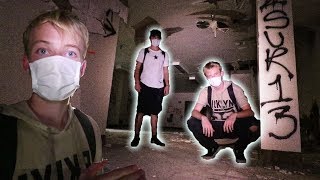 EXPLORING A HAUNTED ABANDONED HOSPITAL  chased out [upl. by Ynabla989]