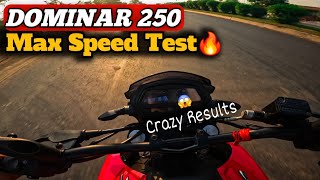 DOMINAR 250 Top Speed Test 2024  Unexpected Result [upl. by Cirri]